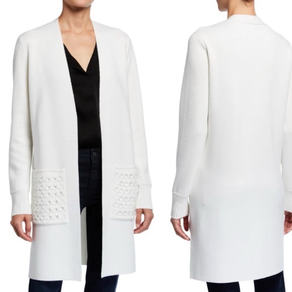 Kobi Halperin Marci Wool-Blend Longline Cardigan Sweater - Picture 1 of 14